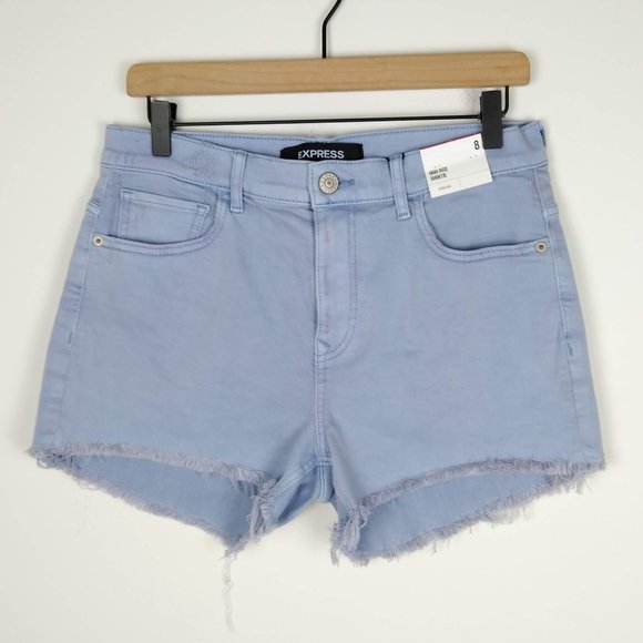 Express Pants - NWT Expressed Purple Frayed Shorts Distressed